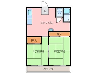 三日市駅 徒歩2分 1階の物件間取画像